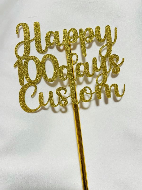 Glitter Cake Topper