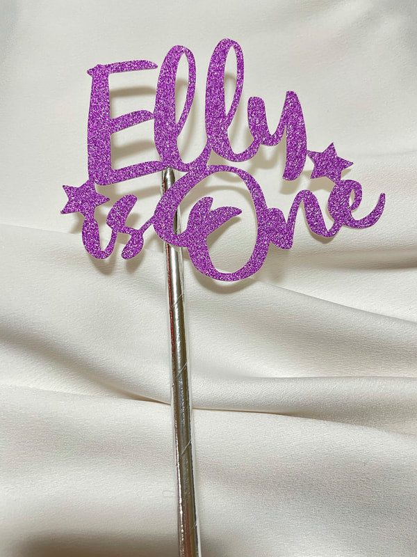 Glitter Cake Topper