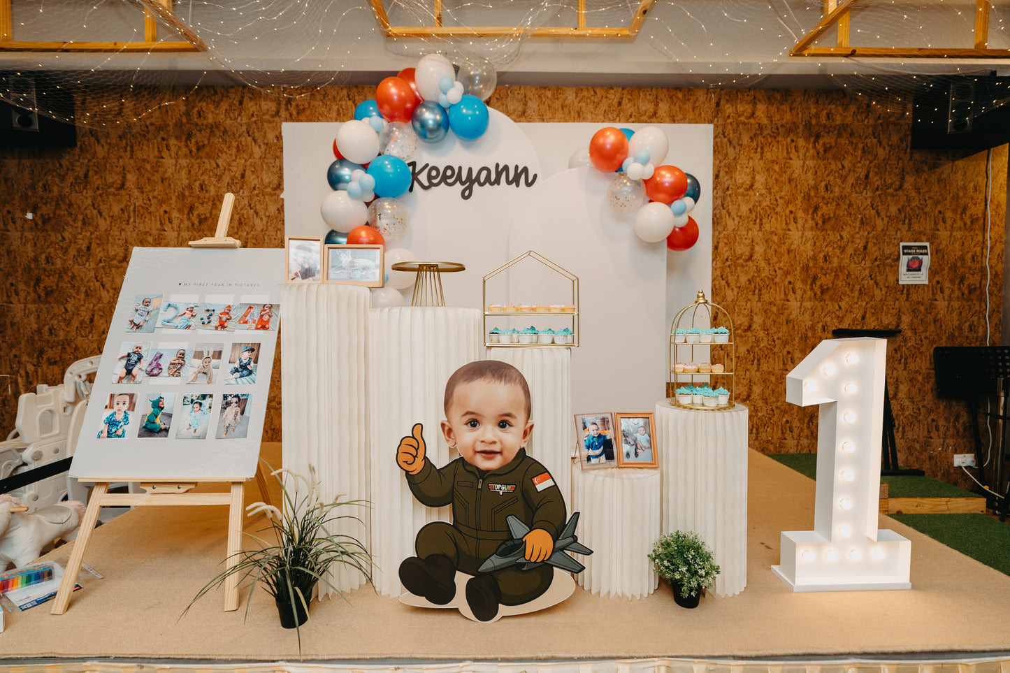 Foam Board Arches with Balloon Garland