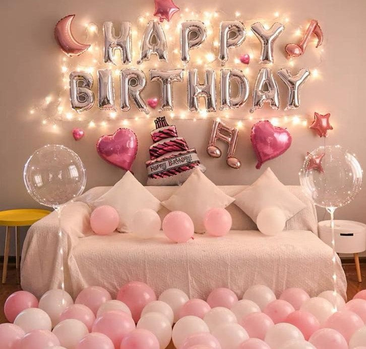 Pink Star Moon Balloon Backdrop