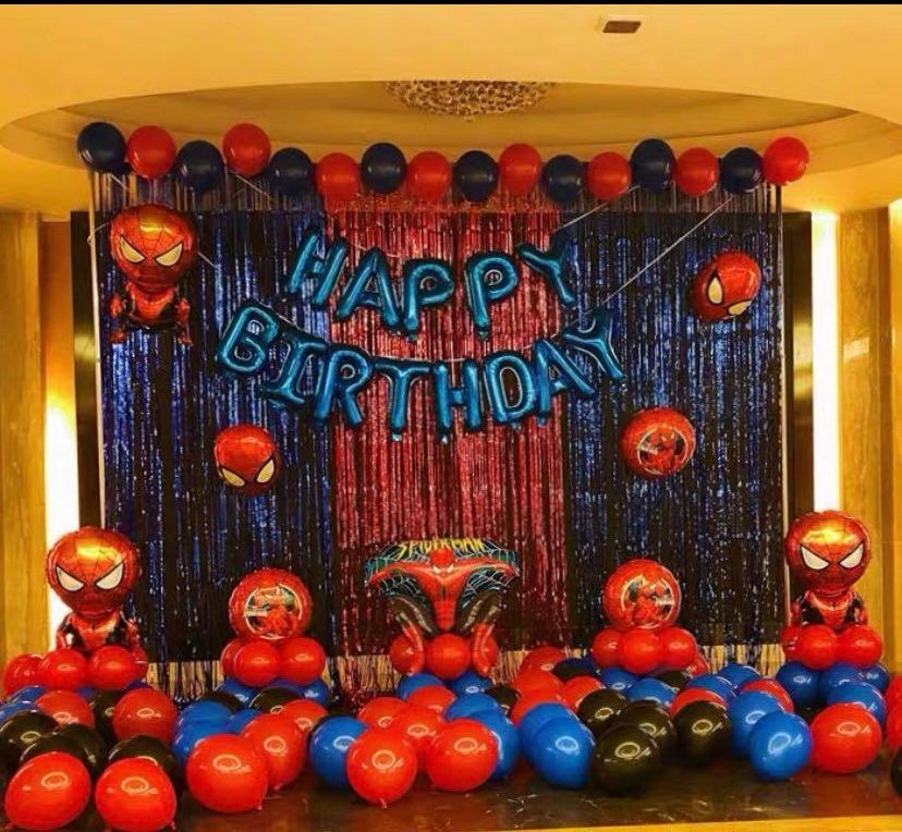 Spider-Man Balloon Backdrop