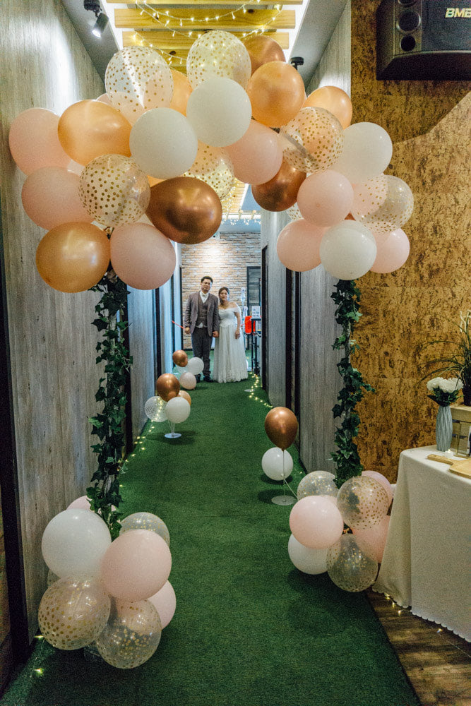 Balloon Garland Arch Aisle Decoration
