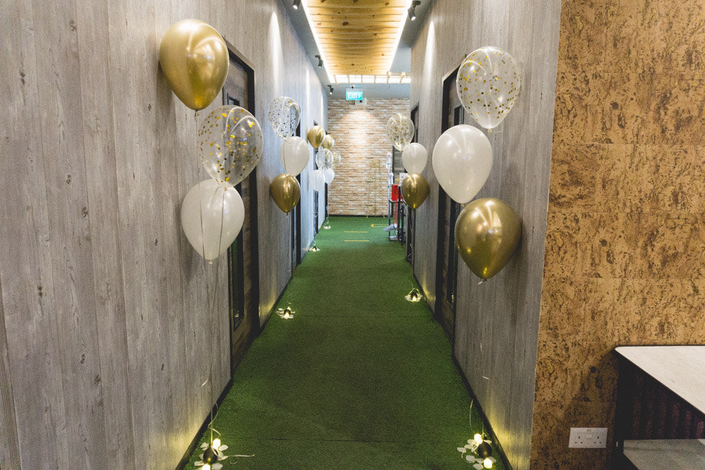 Helium Balloon Aisle Decoration