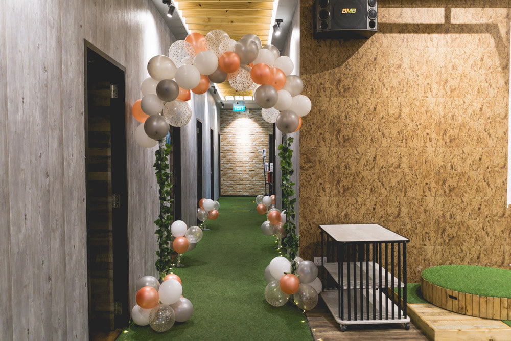 Balloon Garland Arch Aisle Decoration