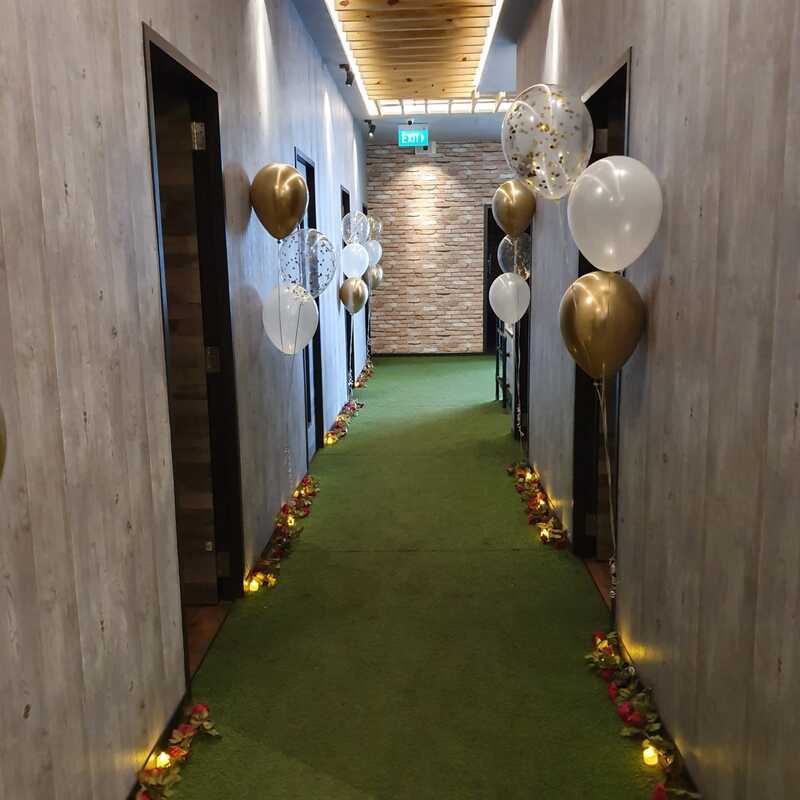 Helium Balloon Aisle Decoration