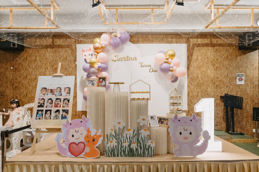 Foam Board Arches with Balloon Garland