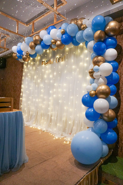 L-shape Balloon Garland Backdrop
