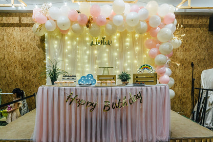 L-shape Balloon Garland Backdrop