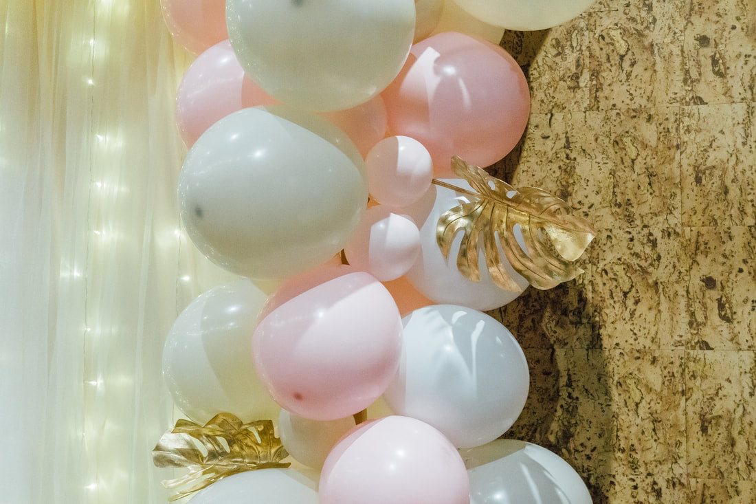 L-shape Balloon Garland Backdrop