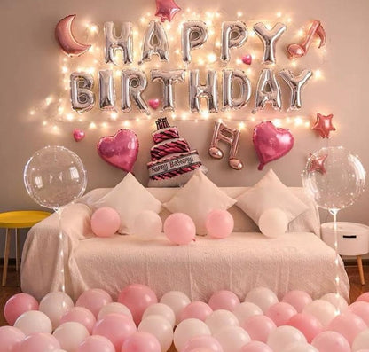 Pink Star Moon Balloon Backdrop