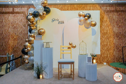 Foam Board Arches with Balloon Garland
