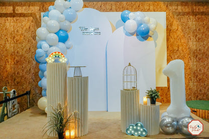 Foam Board Arches with Balloon Garland