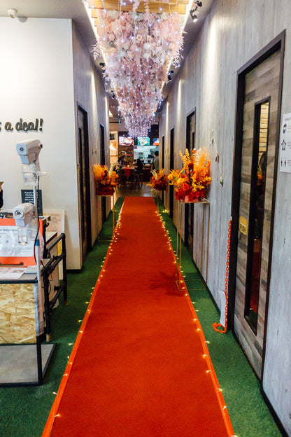 Oriental Red Aisle Decoration